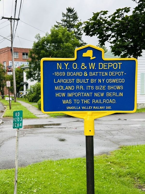N.Y.O. & W. Depot Marker image. Click for full size.