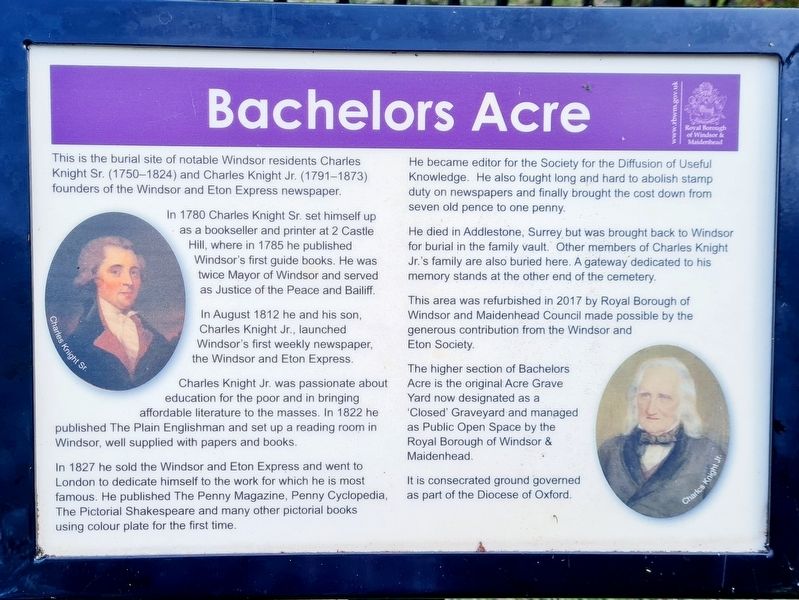 Bachelors Acre Marker image. Click for full size.