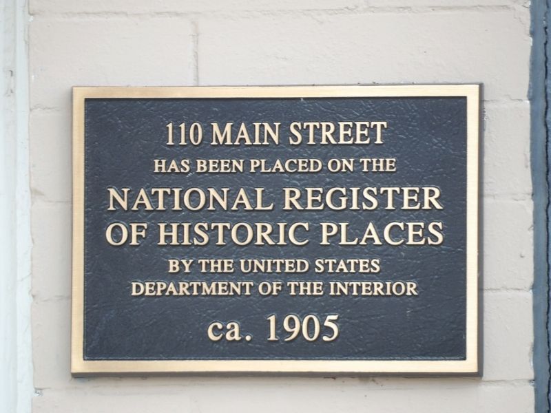 110 Main Street Marker image. Click for full size.