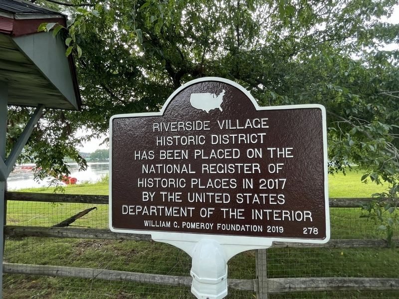 Riverside Village Historic District Marker image. Click for more information.