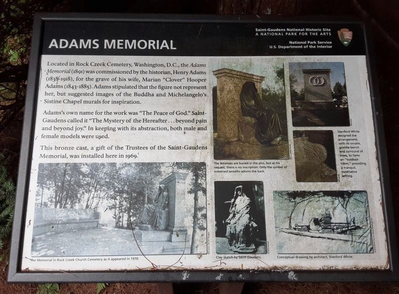 Adams Memorial Marker image. Click for full size.