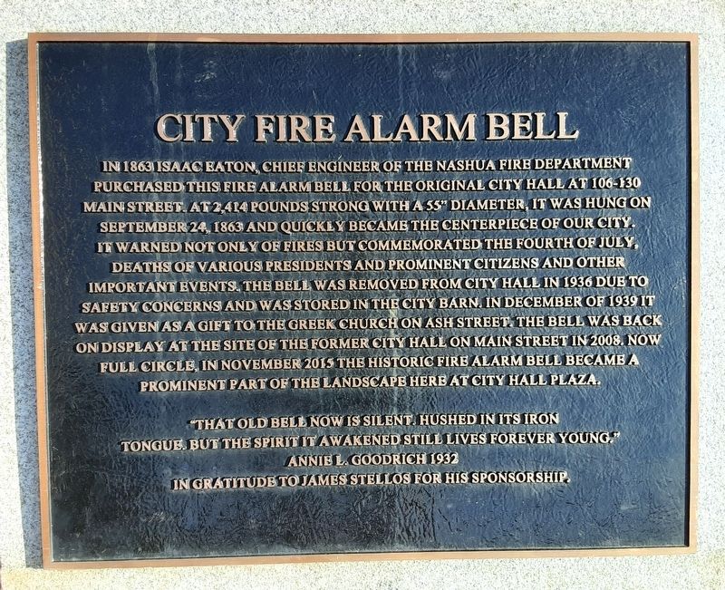 City Fire Alarm Bell Marker image. Click for full size.
