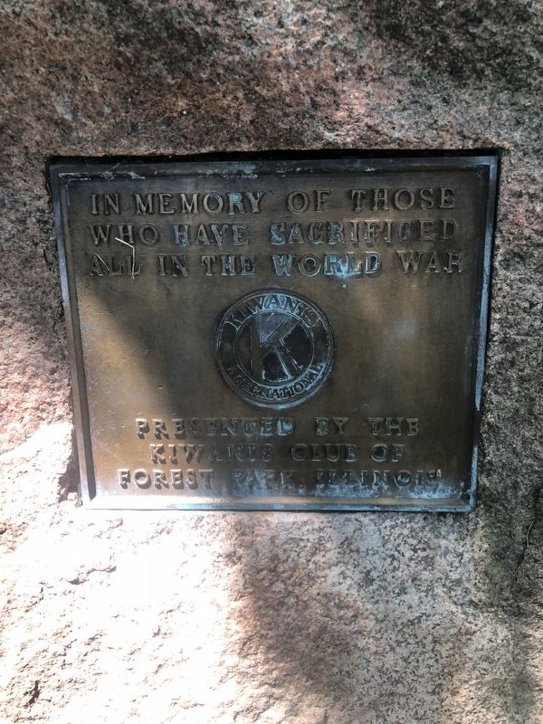World War Memorial (southeast-facing plaque) image. Click for full size.