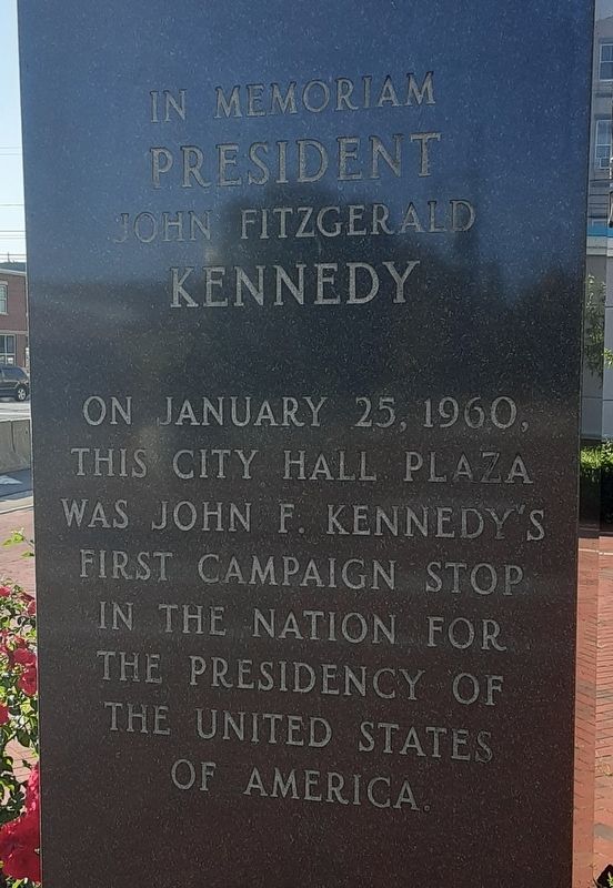President John Fitzgerald Kennedy Marker image. Click for full size.