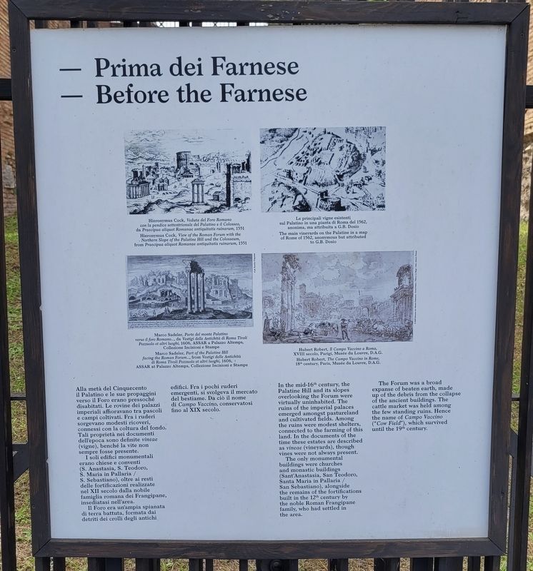 Prima dei Farnese / Before the Farnese Marker image. Click for full size.