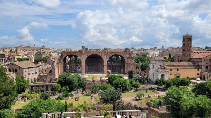 The view overlooking the Forum from the gardens image. Click for full size.