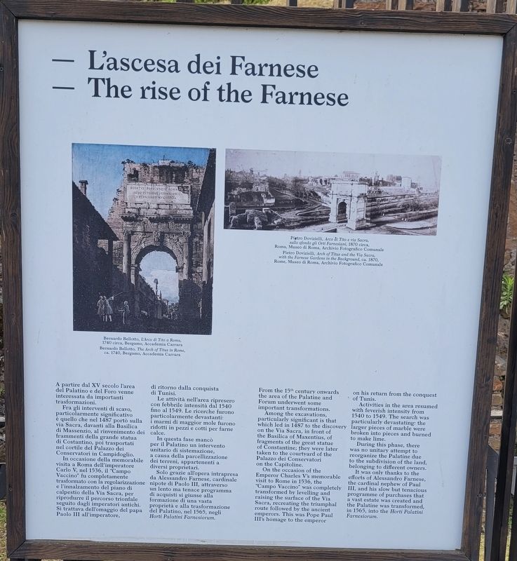 L'ascesa dei Farnese / The rise of the Farnese Marker image. Click for full size.