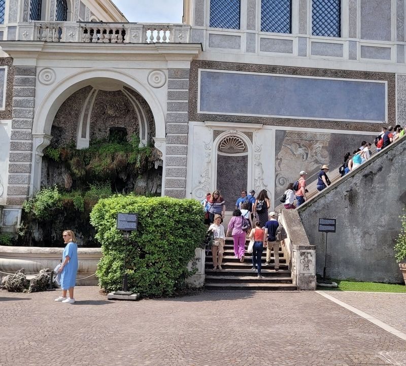 The staircase to the Farnese Gardens. Click for full size. The staircase to the Farnese Gardens image. Click for full size.