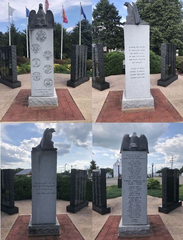 Walnut Veterans Memorial Park � Central Marker image. Click for full size.