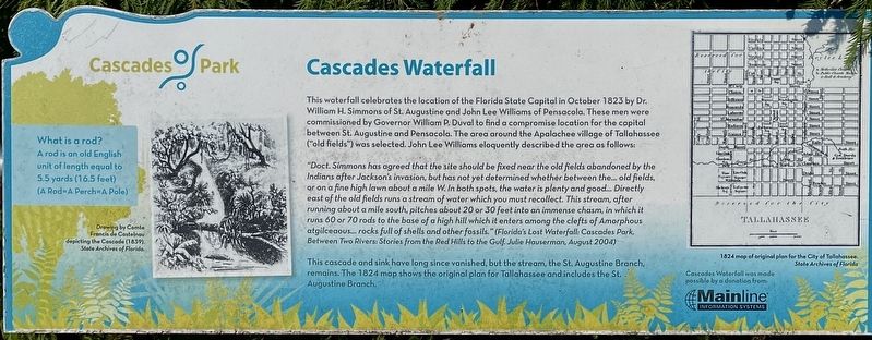 Cascades Waterfall Marker image. Click for full size.