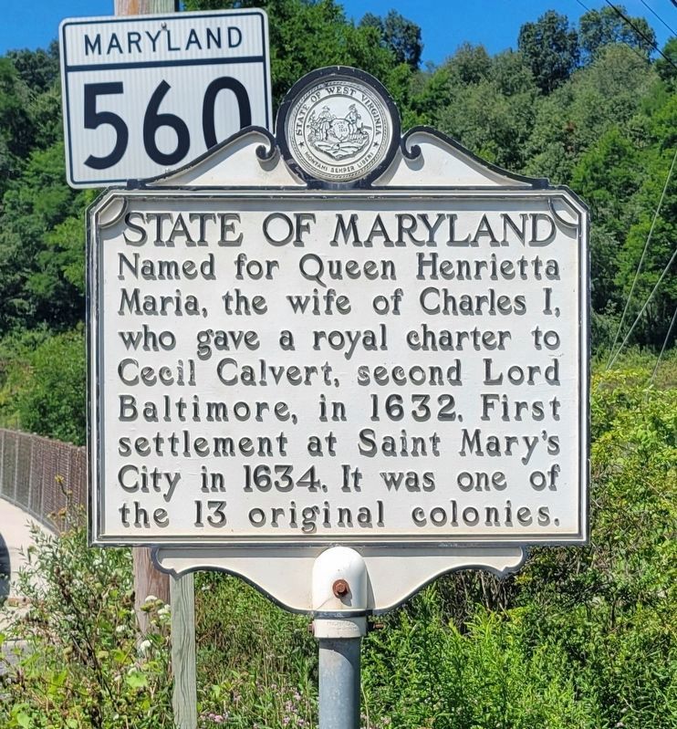 State of Maryland Side of the Marker image. Click for full size.