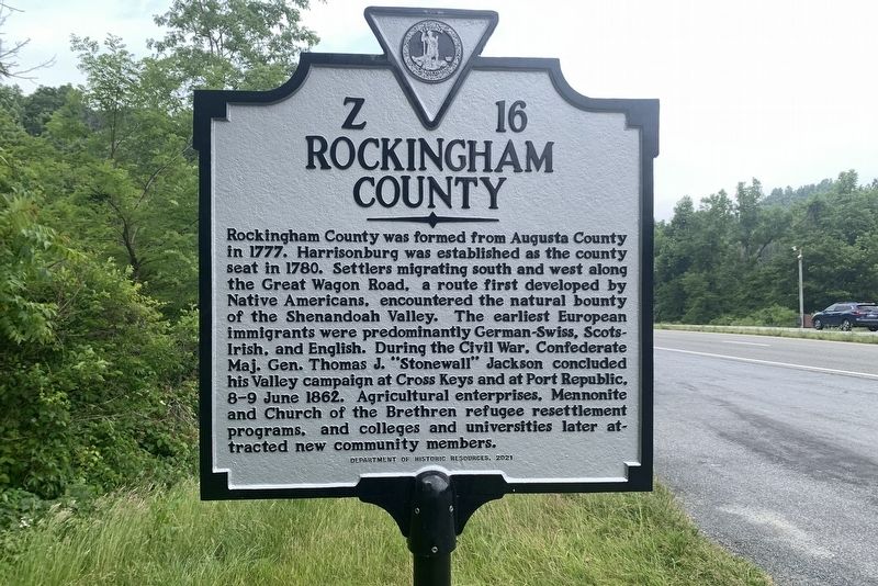 Rockingham County Side of Marker image. Click for full size.
