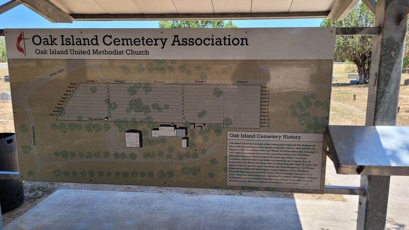Oak Island Cemetery History Marker image. Click for full size.