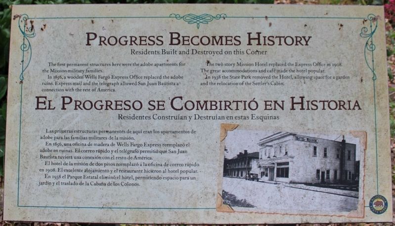 Progress Becomes History Marker image. Click for full size.