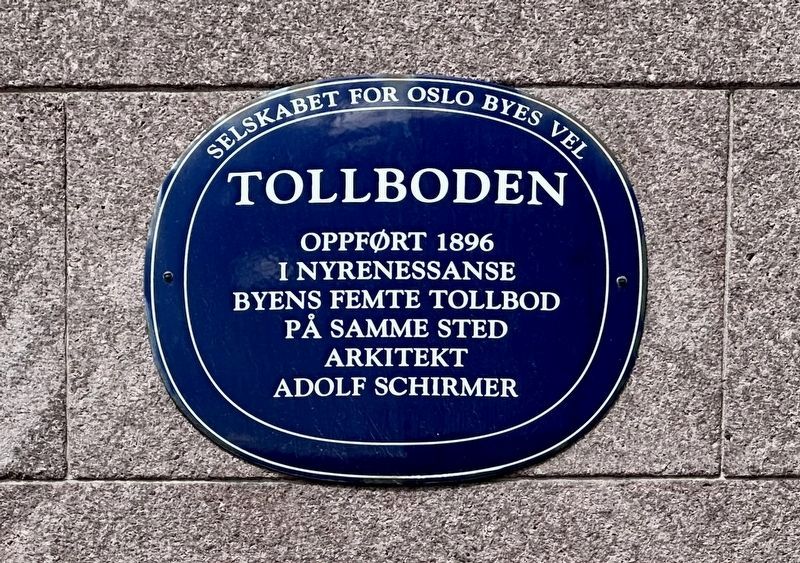 Tollboden / Customs House Marker image. Click for full size.