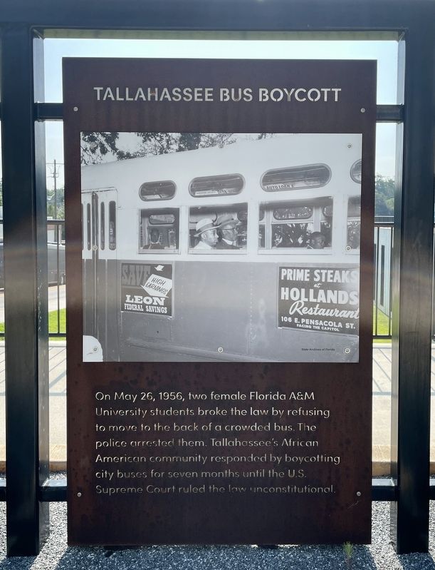 Tallahassee Bus Boycott Marker image. Click for full size.