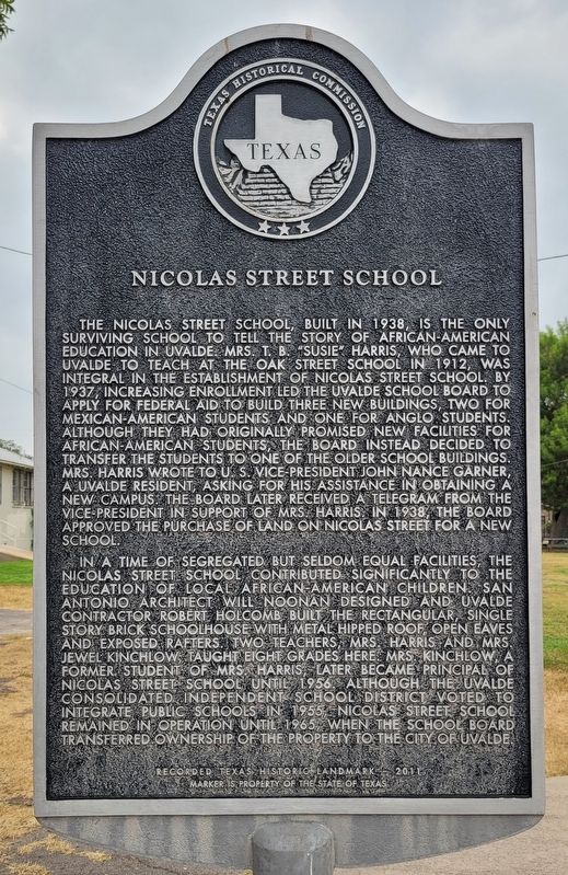 Nicolas Street School Marker image. Click for full size.