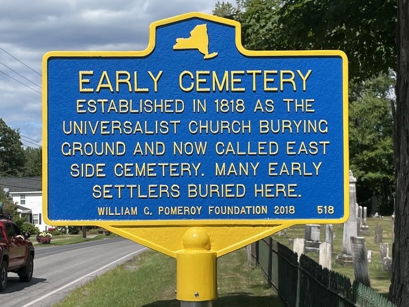 Early Cemetery Marker image. Click for full size.