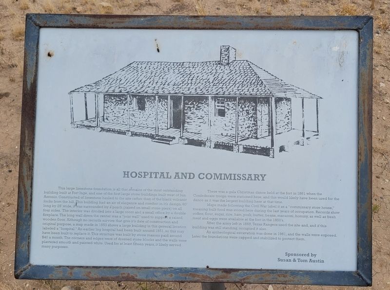 Hospital and Commissary Marker image. Click for full size.