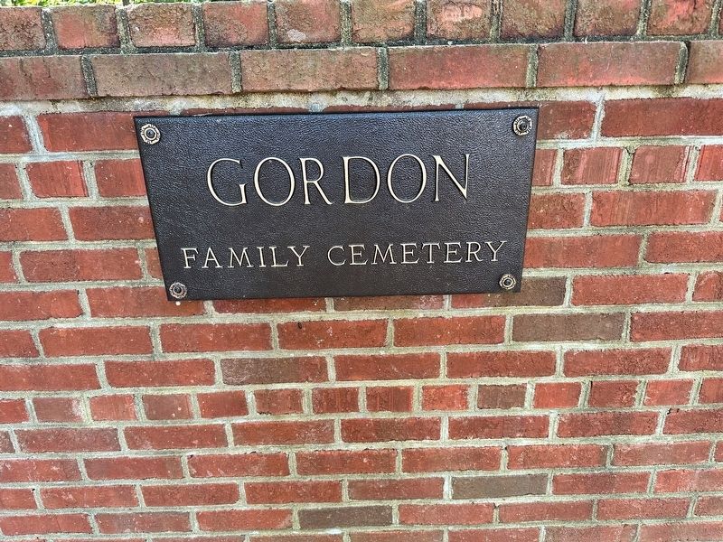 Gordon Family Cemetery image. Click for full size.