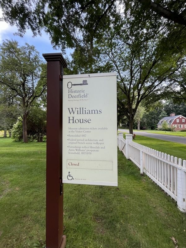 Williams House Marker. Click for full size. Williams House Marker image. Click for full size.