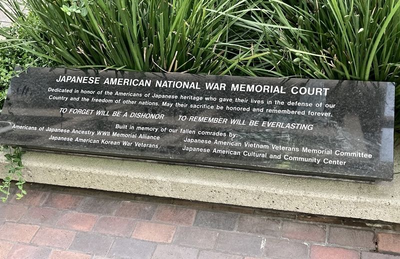 Japanese American War Memorial Marker image. Click for full size.
