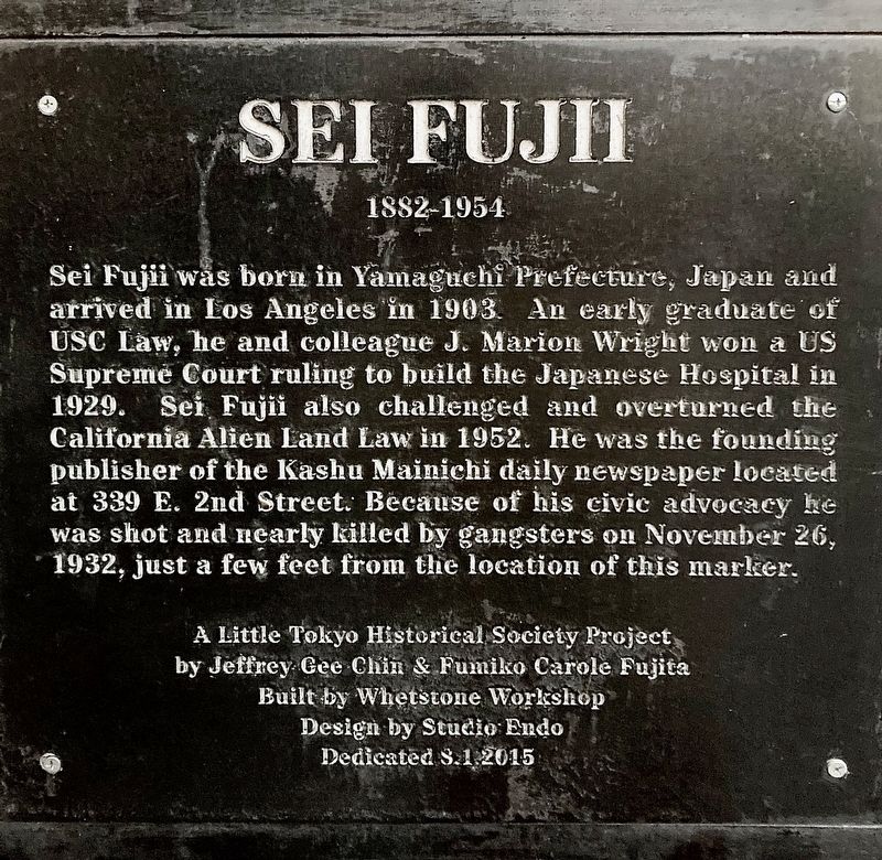 Sei Fujii Marker image. Click for full size.