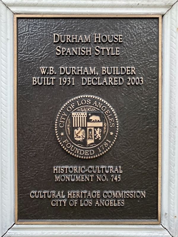 Durham House Marker image. Click for full size.