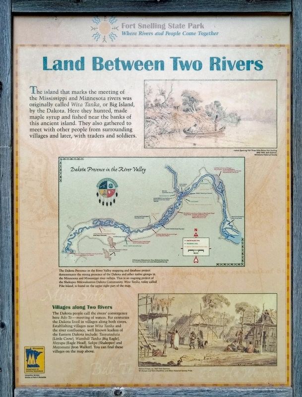 Land Between Two Rivers Marker image. Click for full size.