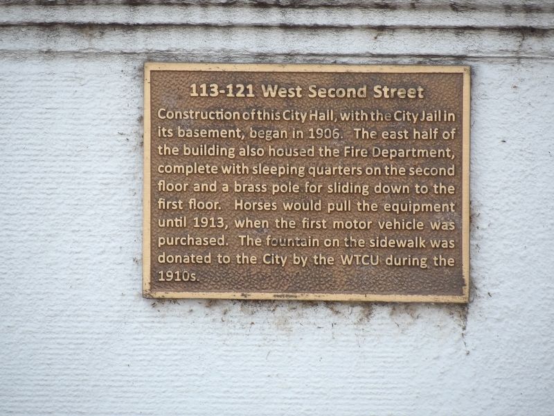 113-121 West Second Street Marker image. Click for full size.
