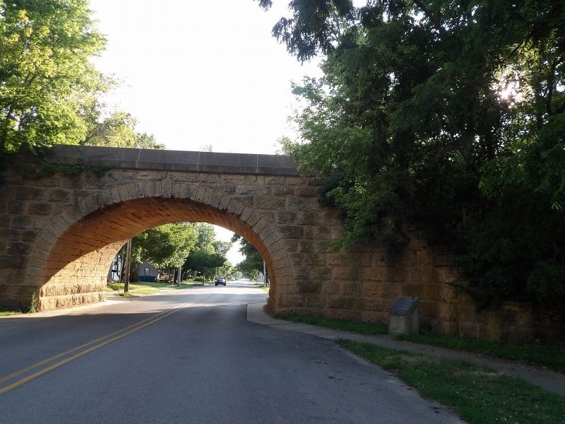 I.C.R.R. Stone Arch Bridge Marker image. Click for full size.