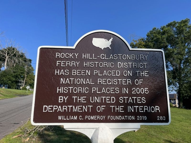 Rocky Hill-Glastonbury Ferry Historic District Marker image. Click for full size.