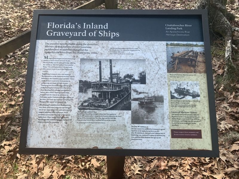 Florida's Inland Graveyard of Ships Marker image. Click for full size.