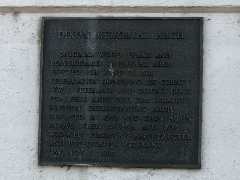Dixon Memorial Arch Marker image. Click for full size.
