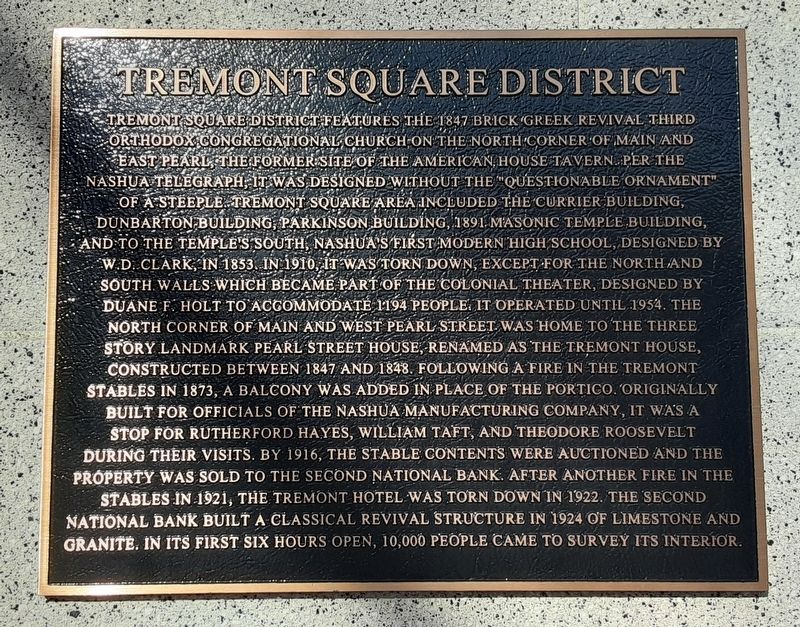 Tremont Square District Marker image. Click for full size.
