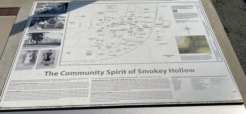 The Community Spirit of Smokey Hollow Marker image. Click for full size.