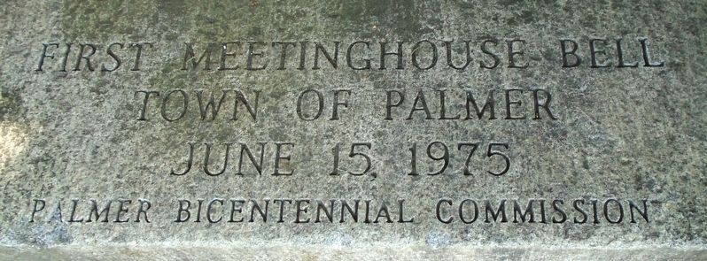 First Meetinghouse Bell Marker image. Click for full size.