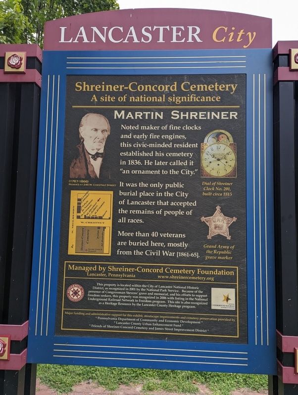 Shreiner-Concord Cemetary Marker image. Click for full size.