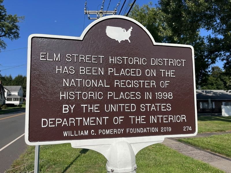 Elm Street Historic District Marker image. Click for more information.