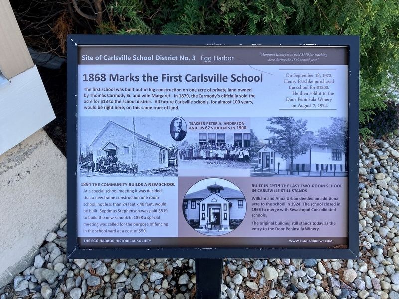 Site of Carlsville School District No. 3 Marker image. Click for full size.