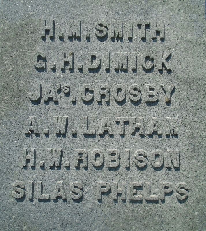 Civil War Memorial Honored Dead. Click for full size. Civil War Memorial Honored Dead image. Click for full size.