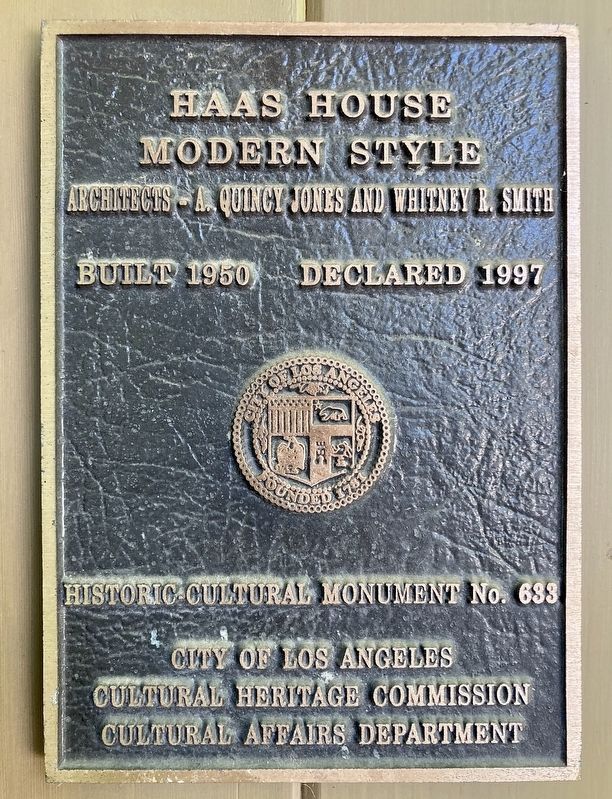Haas House Marker image. Click for full size.