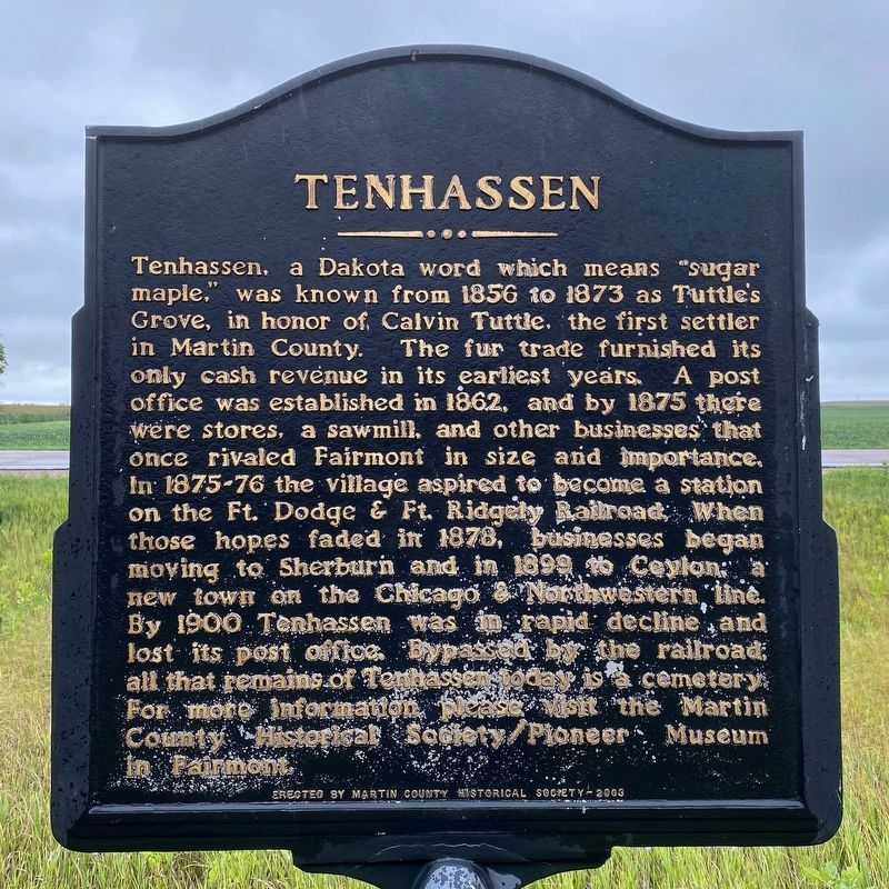 Tenhassen Marker image. Click for full size.