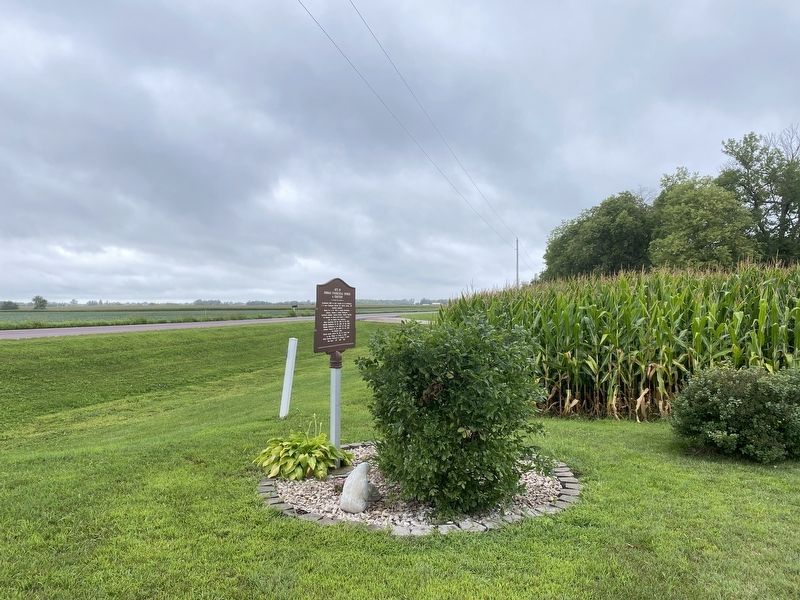 Site of German Evangelical Church & Cemetery Marker, from the south. Click for full size. Site of German Evangelical Church & Cemetery Marker, from the south image. Click for full size.
