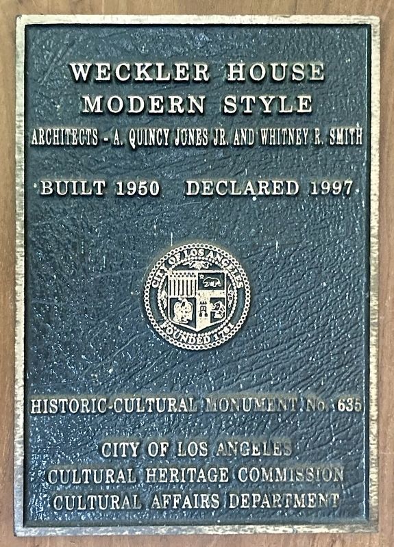 Weckler House Marker image. Click for full size.