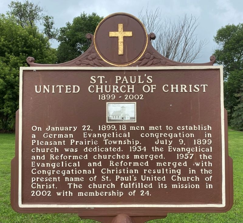 St. Paul's United Church of Christ Marker image. Click for full size.