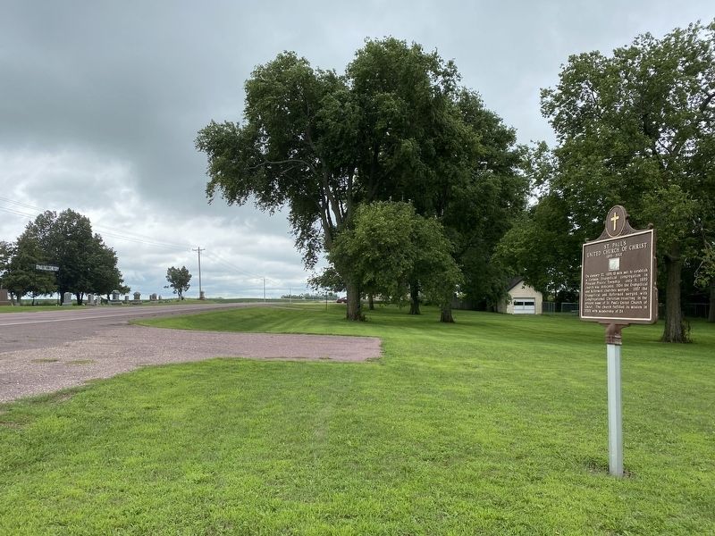 St. Paul's United Church of Christ Marker, from the north image. Click for full size.