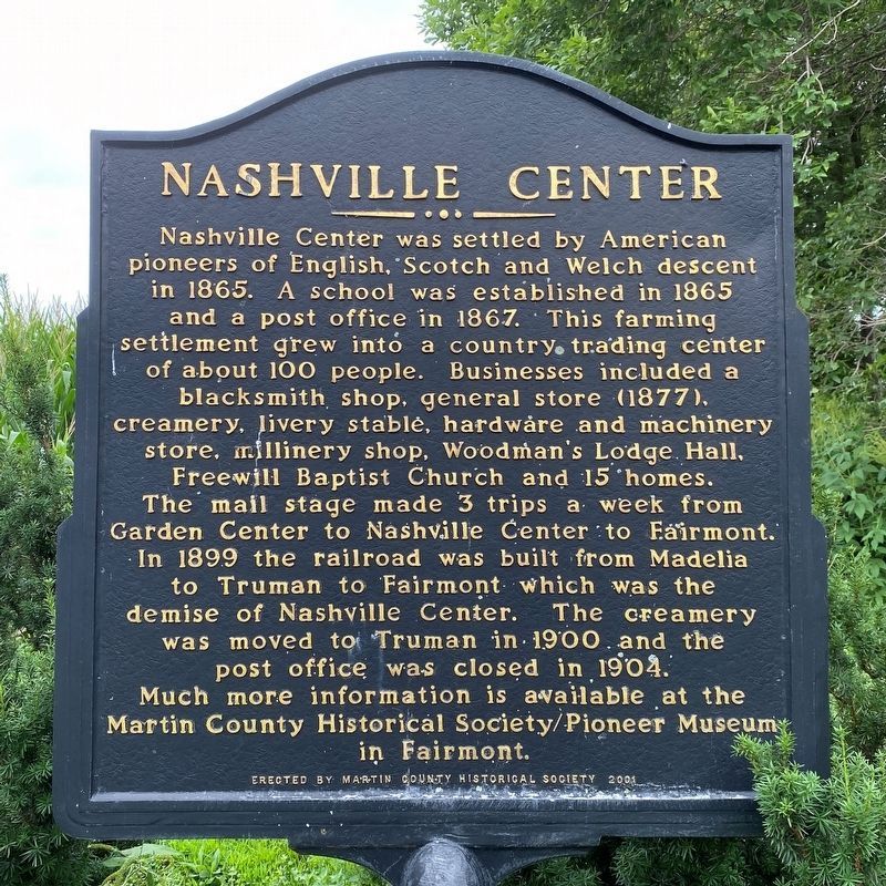 Nashville Center Marker image. Click for full size.