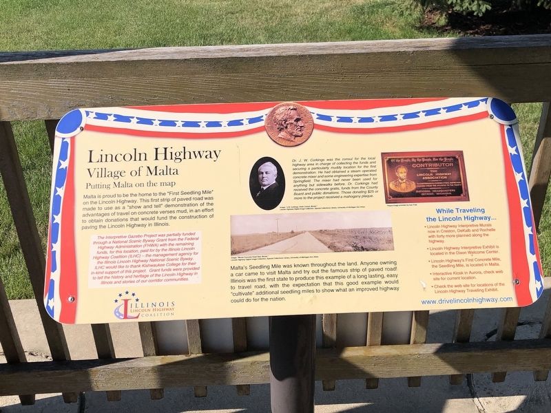 Lincoln Highway Marker. Click for full size. Lincoln Highway Marker image. Click for full size.