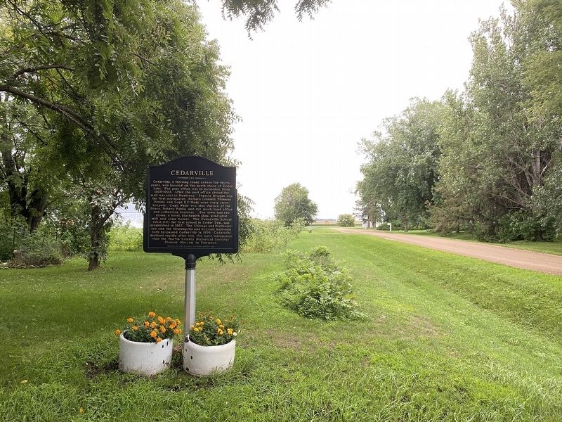 Cedarville Marker, from the west image. Click for full size.